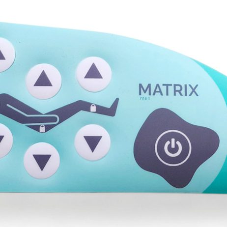 Control remoto de una máquina de medicina con botones resaltados