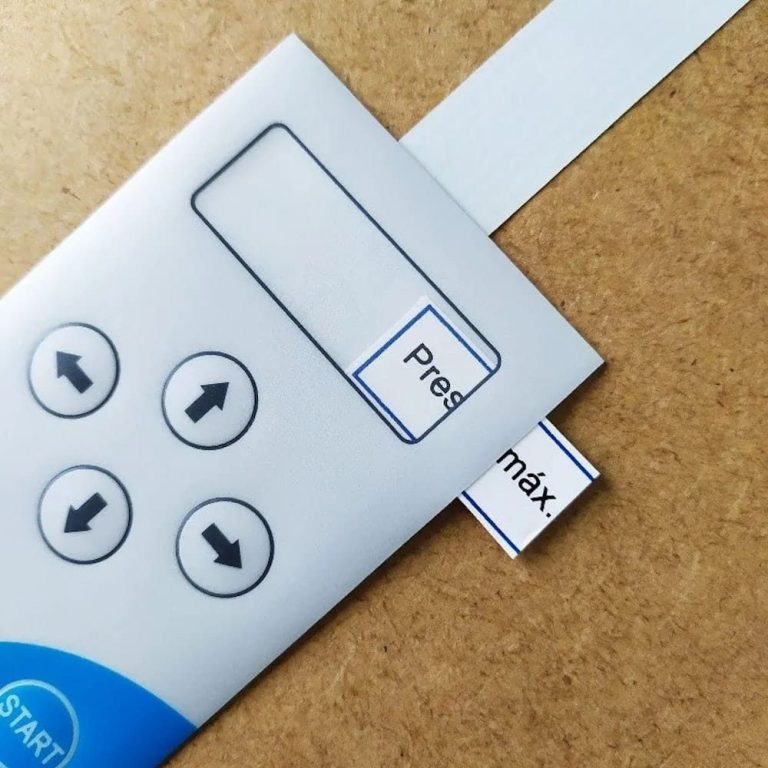 teclado de membrana con textos intercambiables Teclado de membrana de control remoto con textos intercambiables